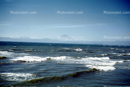 Mount Fuji, Ocean, Waves