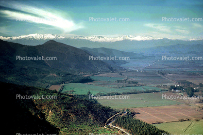 Mountains, hills, fields, valley