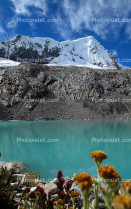 Lake, Cordillera Bianca, Andes Mountain Range, water