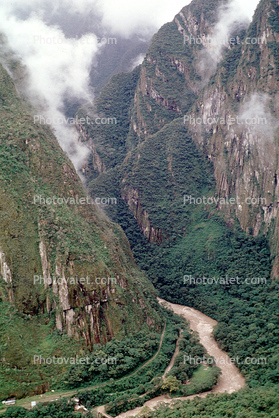 River, canyon, mountains, jungle, rainforest