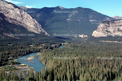 River, Mountains, Woodlands, Water, Trees, Valley