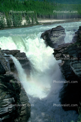 River, Rapids, Waterfall, Athabasca Falls, whitewater, rapids, turbulent