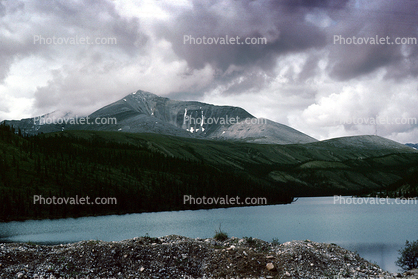 Summit Lake, Mountains, water, June 1993