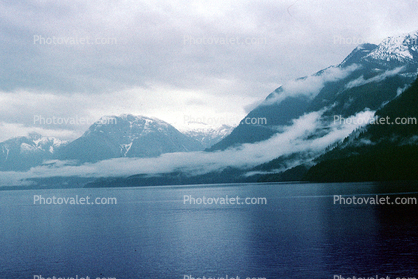 Princess Louisa Inlet, Mountains, water, coast, coastline, April 1996