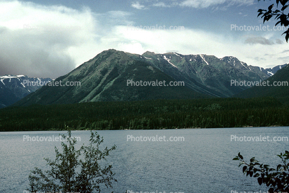 Tattoga Lake, Mountains, water, July 1993