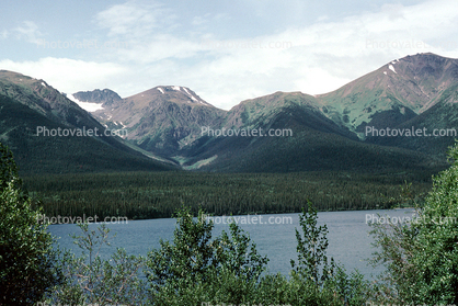 Tatogga Lake, Mountains, water, July 1993