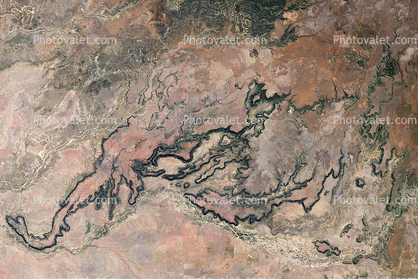 basalt rock caps, large sandstone plateau in the savanna 
