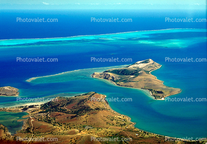 Tropical Island, Barrier Reef, Coral Reefs