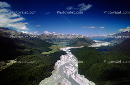 Mountains, Clouds, Dart River