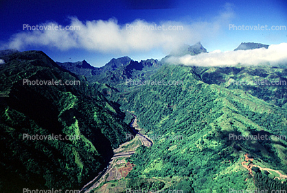 Island of Tahiti, Rain Forest, Mountains