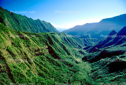 Valley, Mountains, Rain Forest, Island of Tahiti