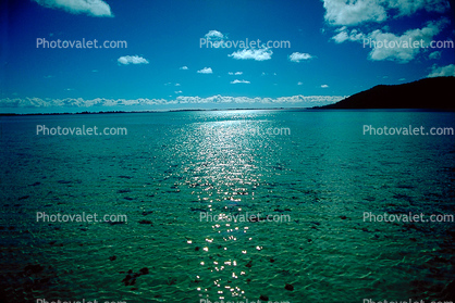 Sun Glistens off the Water, Island of Bora Bora