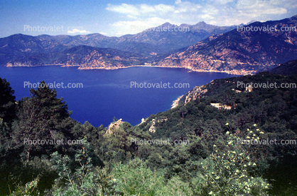 Water, Inlet, Bay, Mountains, Corsica
