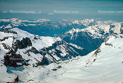 Snow, Ice, Mountain, Glacier, Lauderbrunnen, 1950s