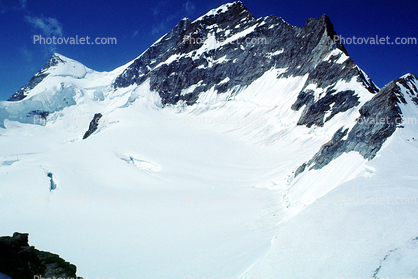 Glacier, Snow, Ice, Mountain Peak