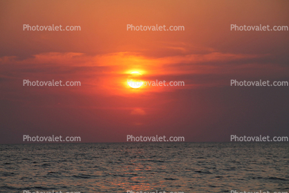 Lake Tanganyika, freshwater, sunset, water