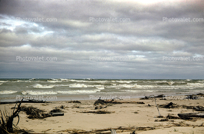 Sand, Beach, Windy, Waves, Great Lakes, water