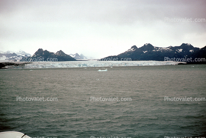 Mountains, Ocean, Glacier, 1950s