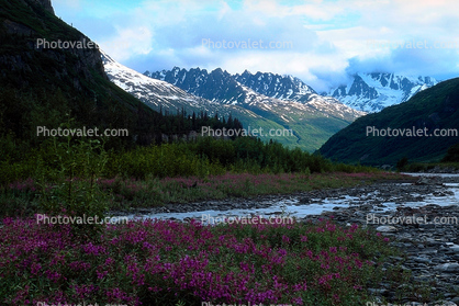 river, valley, mountains
