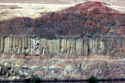 Stratified Cliff along Snake River, Canyon