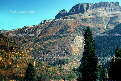 Fall Colors, Autumn, Mountain, Glacier National Park