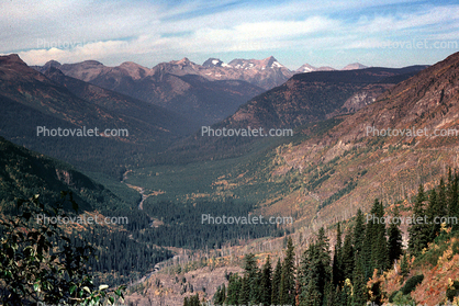 McDonald Creek Valley, Mountain, Glacier National Park