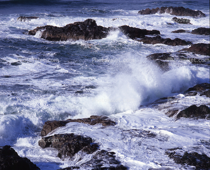 Turbulent Ocean, Yachats State Park, Shore, Seashore, Rocks, Pacific, Seascape
