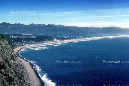 Shoreline, Beach, Nehalem Bay State Park, Manzanita, Seashore, Coast, Coastline, Pacific Ocean, Shore, Rocks