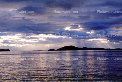 San Juan Islands, Cluds, Reflection, Puget Sound