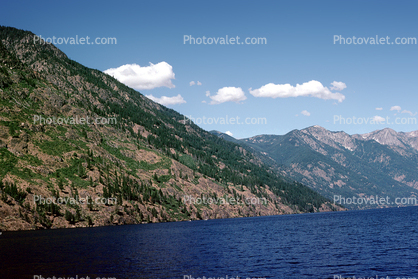 Mountains, Lake Chelan, water