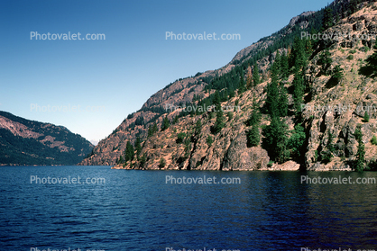 Mountains, Lake Chelan, water
