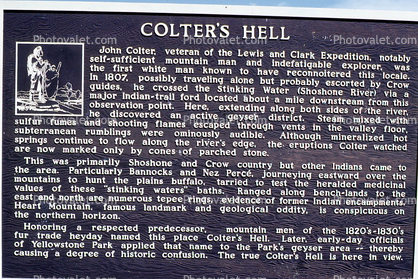 Colter's Hell Sign, Signage