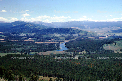 River, Hills, Mountains, Snake River, Forest