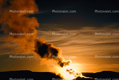 steam, eruption, Geothermal Activity, Old Faithful Geyser, landmark