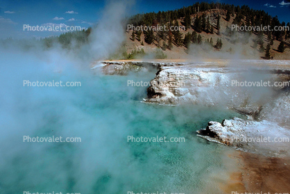 Grand Prismatic Hot Springs, Hot Spring, Geothermal Feature, activity, geochemically extreme conditions