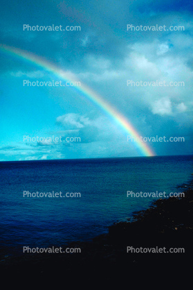 Rainbow over the Pacific Ocean, Maui