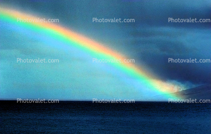 Maui, Molokai, Pacific Ocean, Rainbow, Seascape
