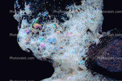 Chromatic Ablation, from the oceans foam, spectrum of bubbles, Momentary Water Sculptures, Wet, Liquid, Water