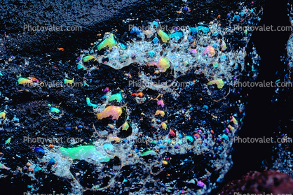 Chromatic Ablation, from the oceans foam, spectrum of bubbles, Wet, Liquid, Water