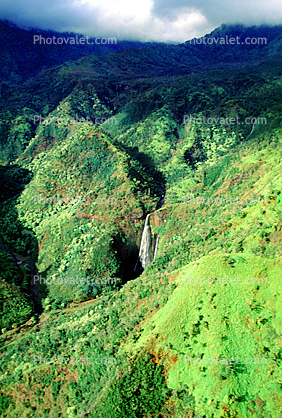 Waterfall at Waimea Canyon, Kauai