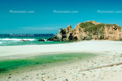 beach, sand, Pacific Ocean, rocks, rugged coast, coastline