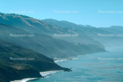mountains, Pacific Ocean, rocks, rugged coast, coastline