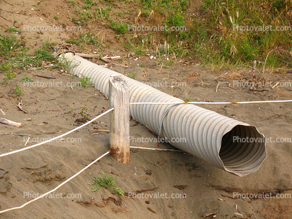 Sewage Outlet, Baker Beach, San Francisco, Pacific Ocean, pipe