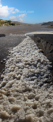 Wiggly Foam, Russian River mouth, Sonoma County