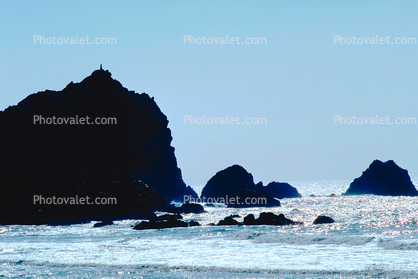 Pacific Ocean, waves, haystack rocks