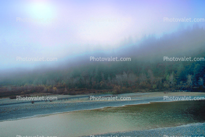 fog, beach, lagoon, southern Humboldt County