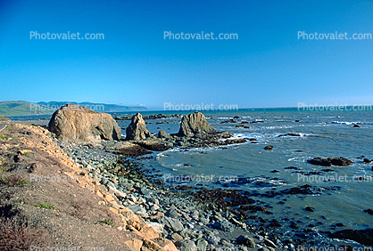coastal, coast, shoreline, seaside, coastline, rock Islands, Pacific Ocean, the Lost Coast, Humboldt County