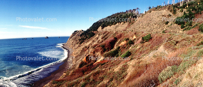 Mendocino County, Coast, Coastline, Panorama