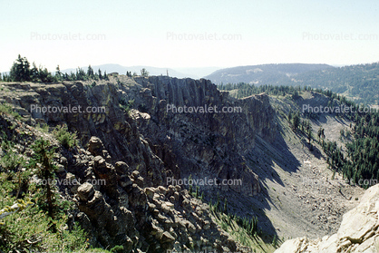 rocks, cliff, Mountains, Valley, Plumas National Forest, Sierra-Mountains