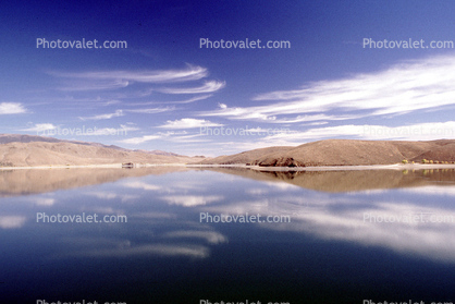 Topaz Lake, water reflection